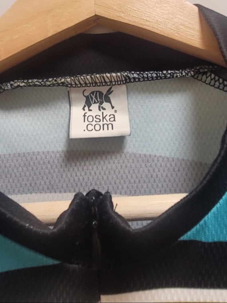 Cycling Foska Jersey Shirt HEINZ BEANS Men Zip Size S With 3 Back Pockets