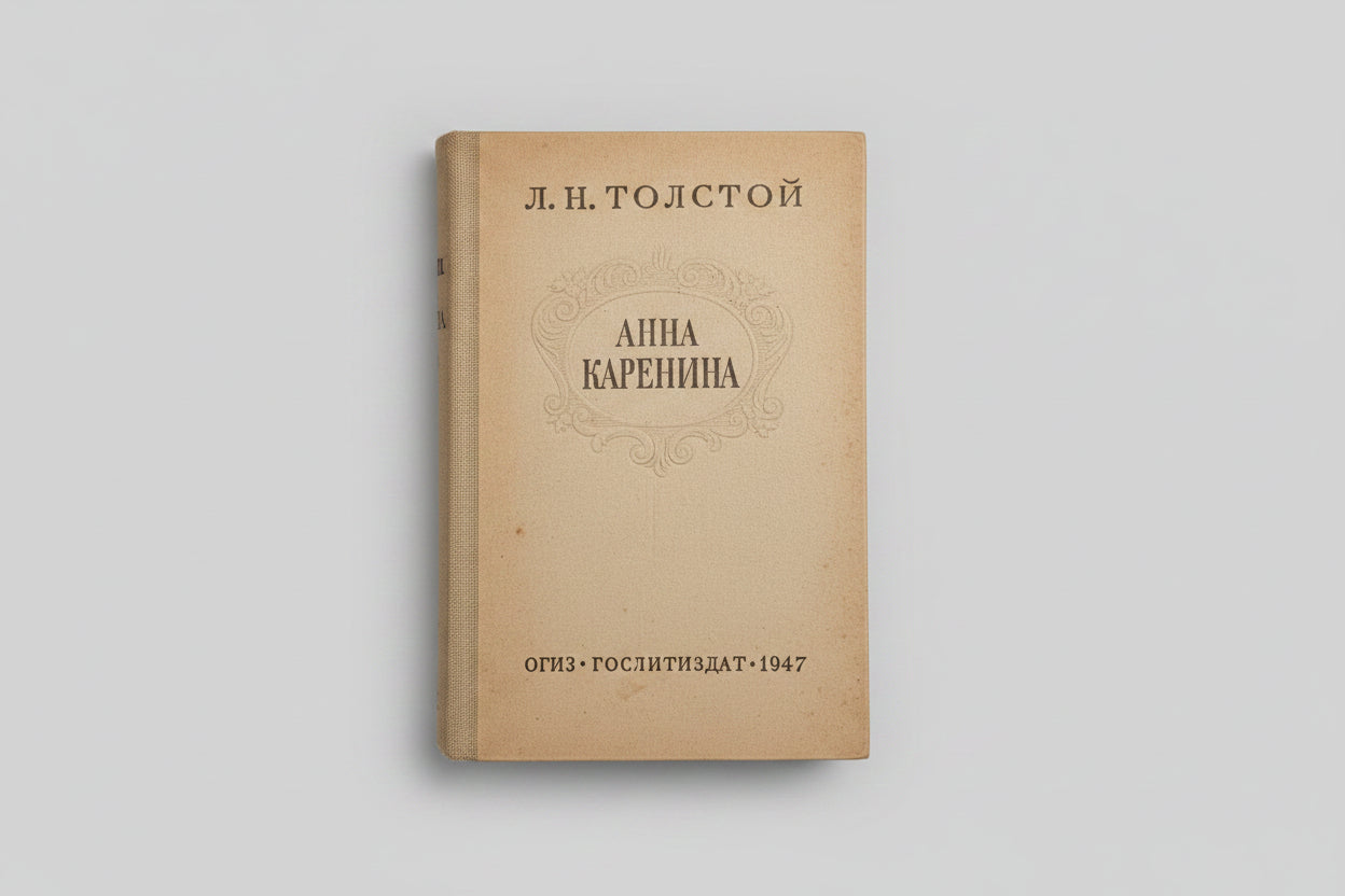 Anna Karenina 1959 - Antique Book Set by Leo Tolstoy - Classic Russian Literature - VOL 1 & 2