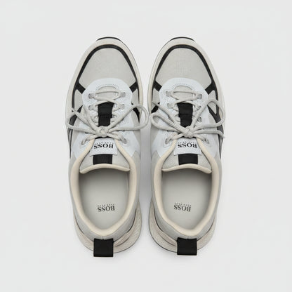 Hugo Boss Grey Trainers EU 41 Lace-Up Sneakers