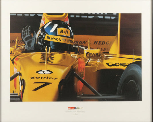 Damon Hill Farewell from a Champion Poster by Mike Thompson