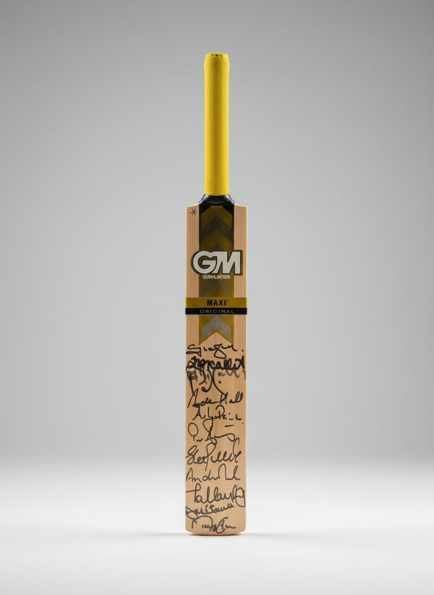 South African Signed Cricket Bat Collectible Memorabilia Andre Nell