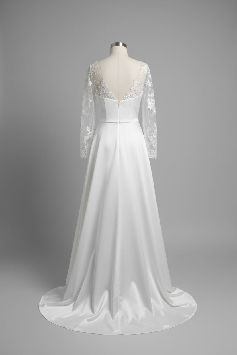 Wedding Dress by Ever Pretty - Lace - White - Small Medium