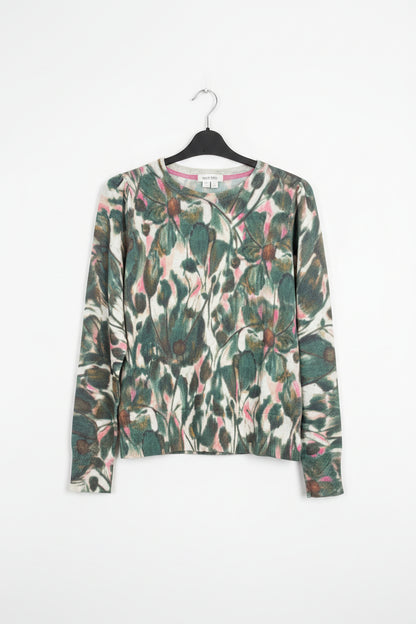 BNWT white Stuff Ladies Green Multi jumper size 14