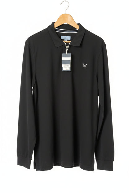 BNWT Gents Crew long sleeve polo size L