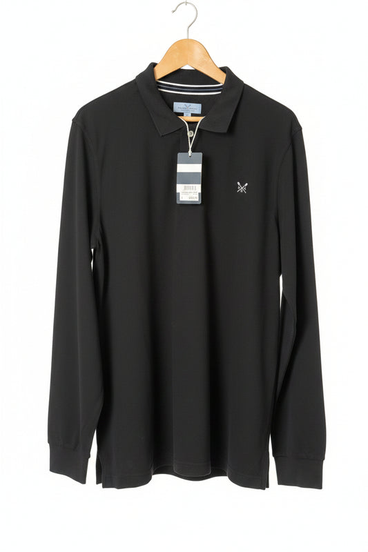 BNWT Gents Crew long sleeve polo size L
