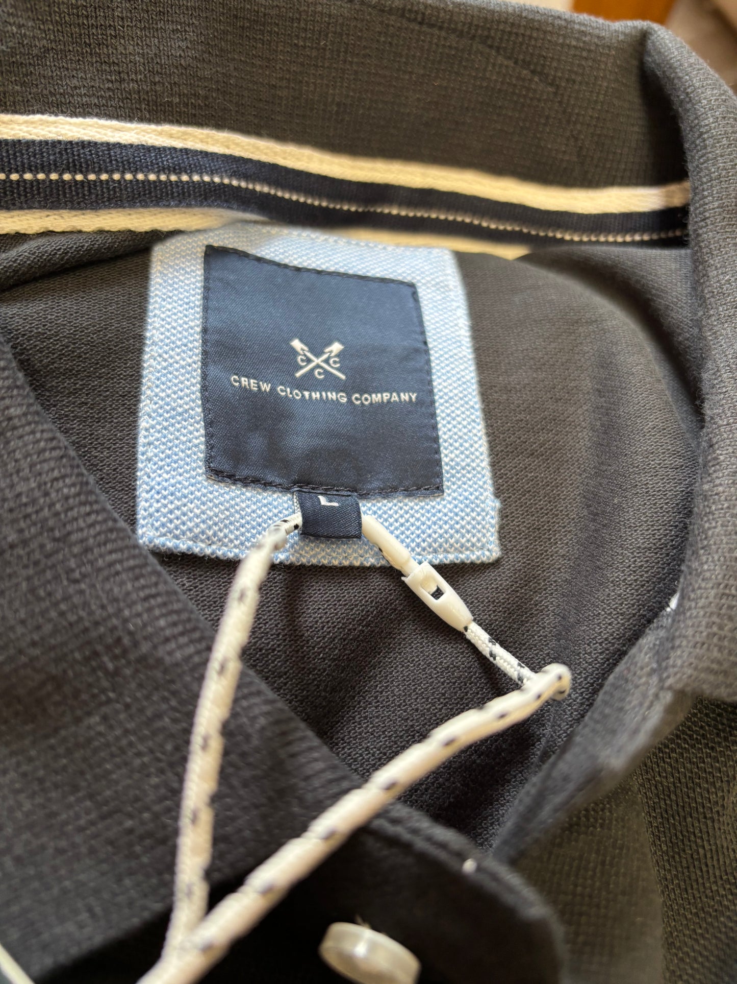 BNWT Gents Crew long sleeve polo size L