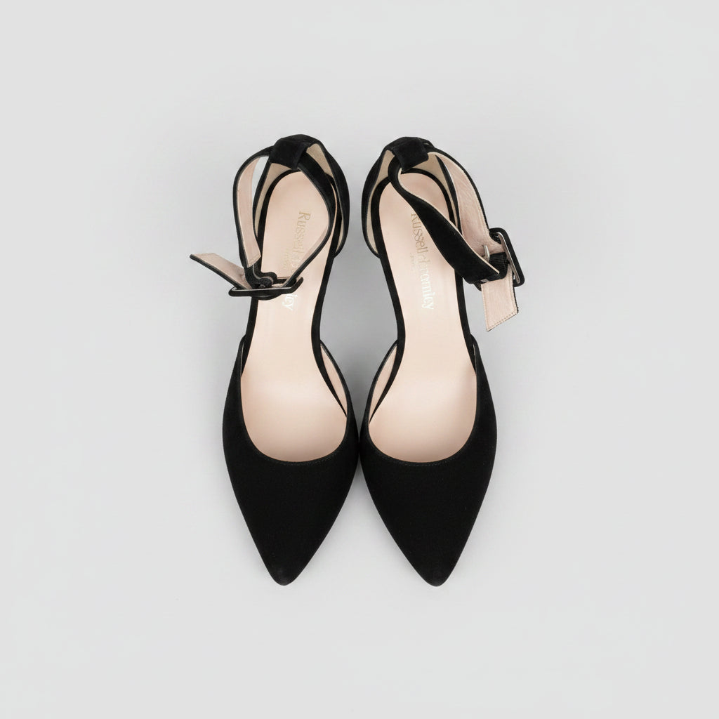 New Russell & Bromley Heels - UK 4.5 EU 37.5 - Pointed Stiletto Ankle Strap - RRP £175