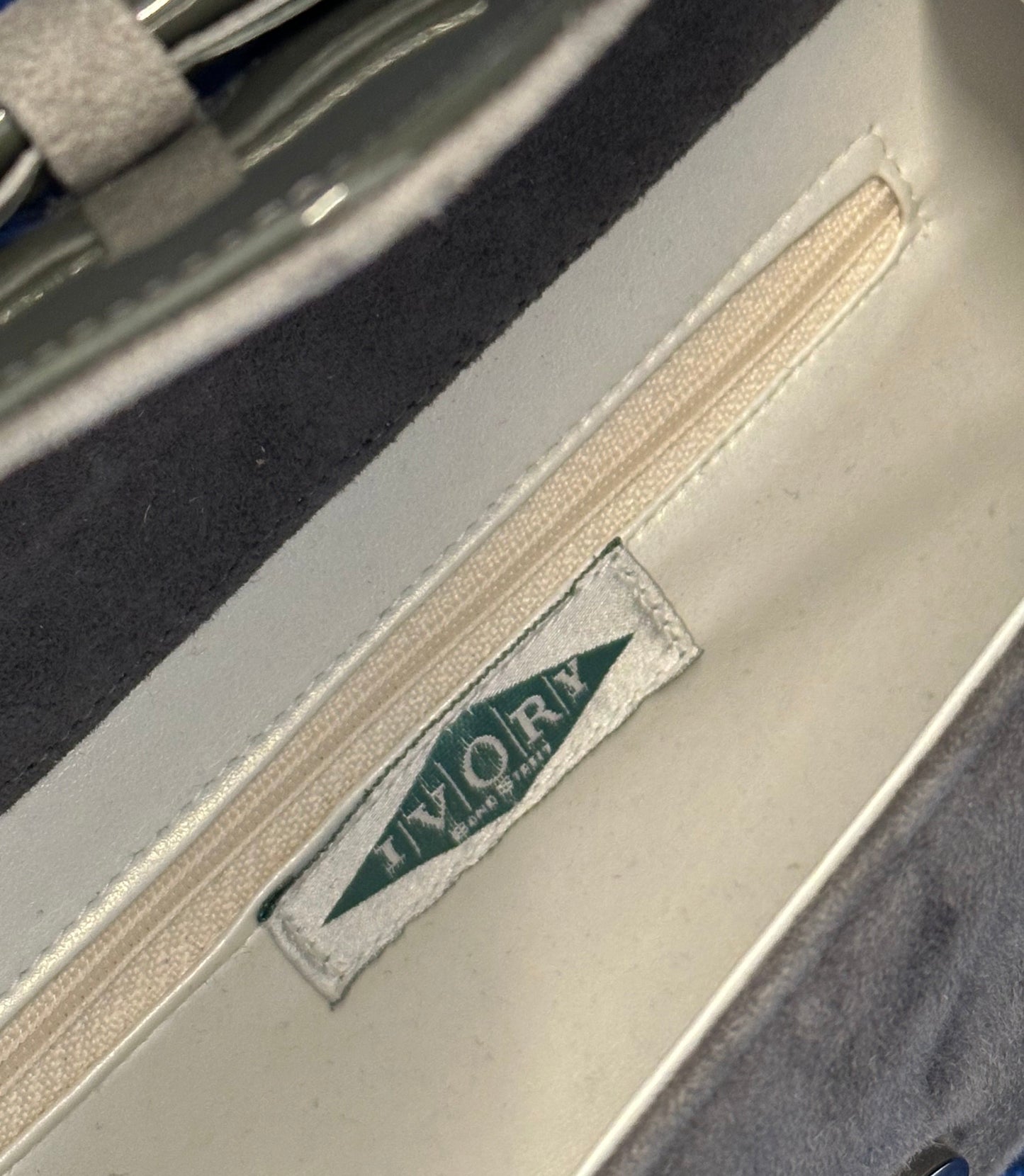 Vintage Ivory of Bond Street Bag - Grey Bag Crossbody & Shoulder - Good Used Condition