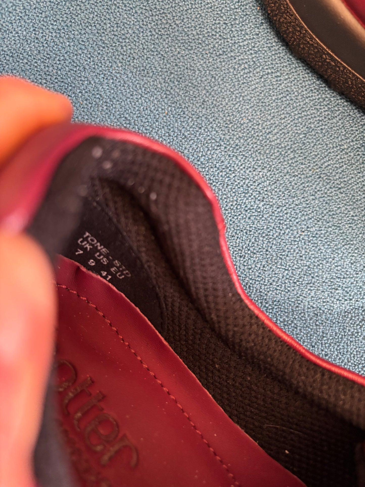 Ladies Hotter Tone Ruby Red shoes size 7