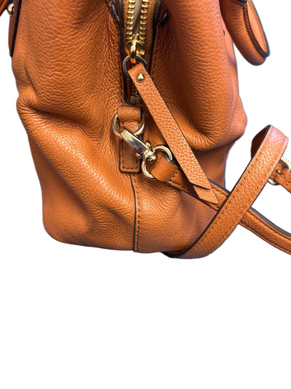 Kate Spade Larchmont Avenue Evangelie Satchel - Brown Leather - Top Handle - Handbag - Bag