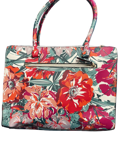 Guess Ryann Floral Satchel Bag - Vibrant Floral Pattern - Handbag - Bag - Preloved