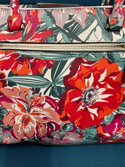 Guess Ryann Floral Satchel Bag - Vibrant Floral Pattern - Handbag - Bag - Preloved
