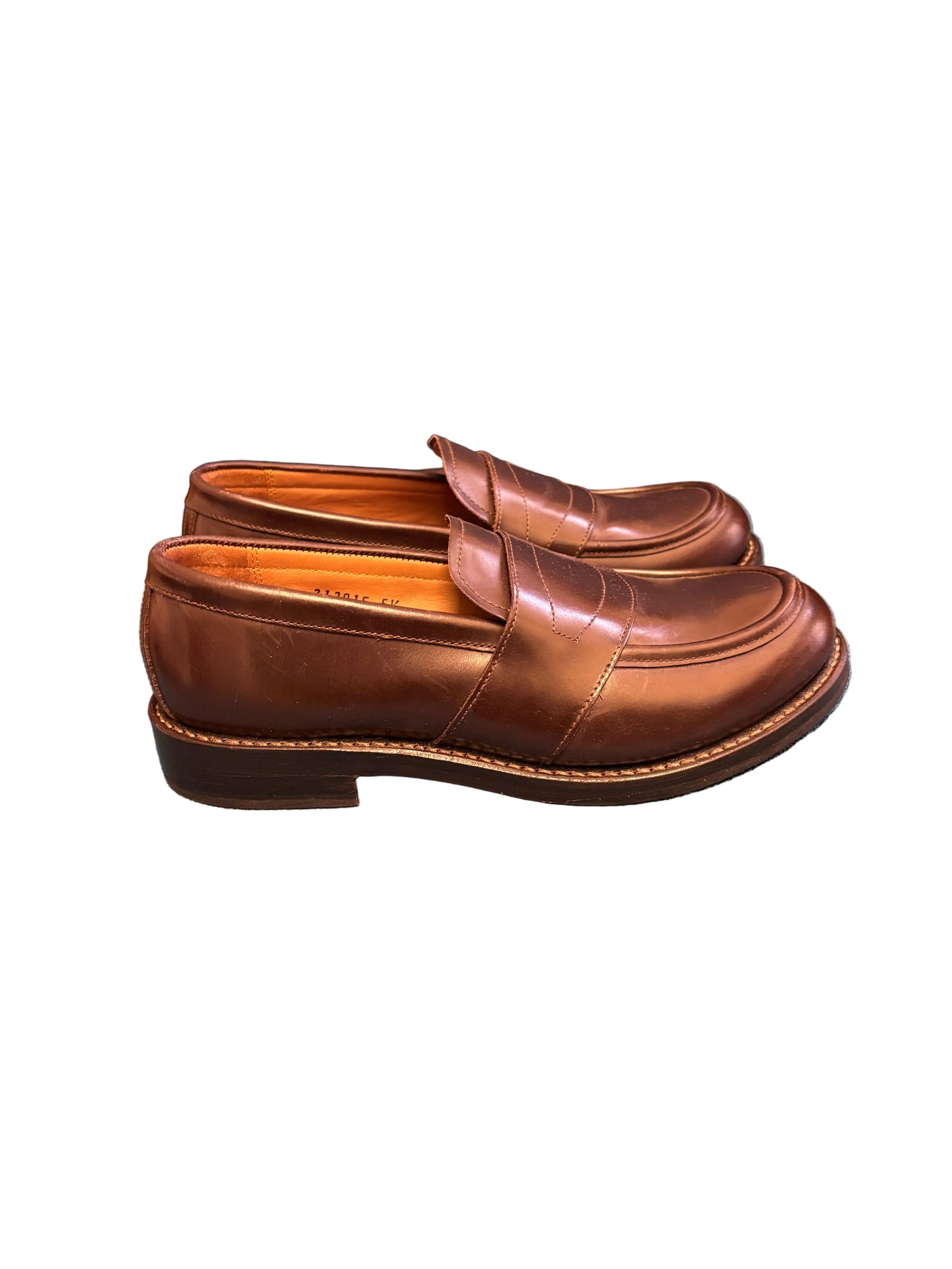 Gents Grenson Peter Leather Loafers Brown UK 5.5 EU 38.5 Slip-On