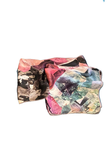 Ted Baker Mirrored Minerals Silk Scarf pre loved