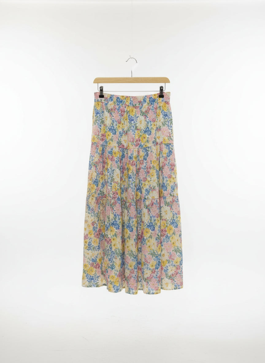BNWT Stradivarious Floral Spring Skirt UK L