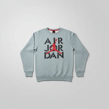 Air Jordan Crewneck Mens sweatshirt.  Perfect Used Condition. Grey/Black/Red size S