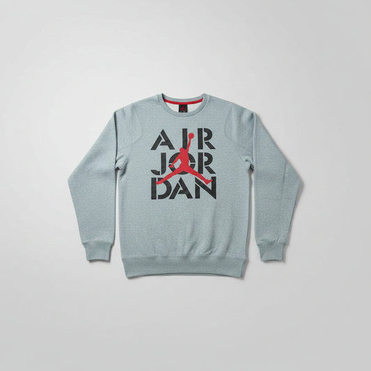 Air Jordan Crewneck Mens sweatshirt.  Perfect Used Condition. Grey/Black/Red size S