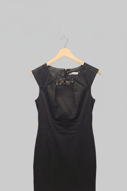 Kaleidoscope Black Dress knee length size 12 Brand new