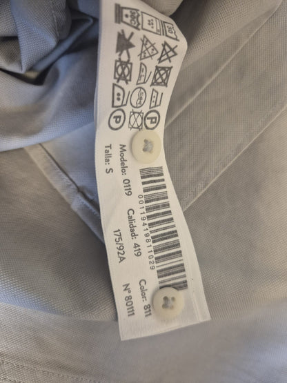 Men's Massimo Dutti Grey 97% Cotton Shirt Size Small