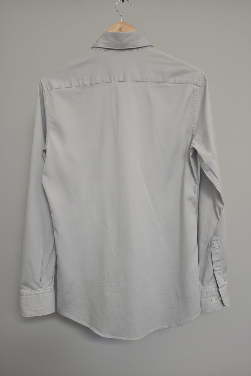 Men's Massimo Dutti Grey 97% Cotton Shirt Size Small