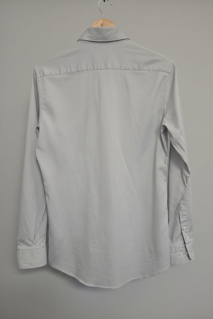 Men's Massimo Dutti Grey 97% Cotton Shirt Size Small