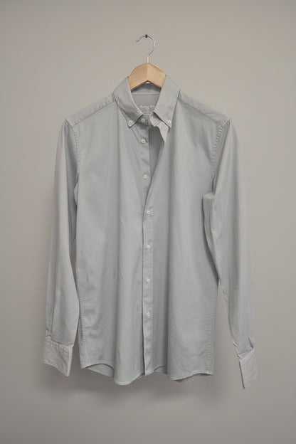 Men's Massimo Dutti Grey 97% Cotton Shirt Size Small