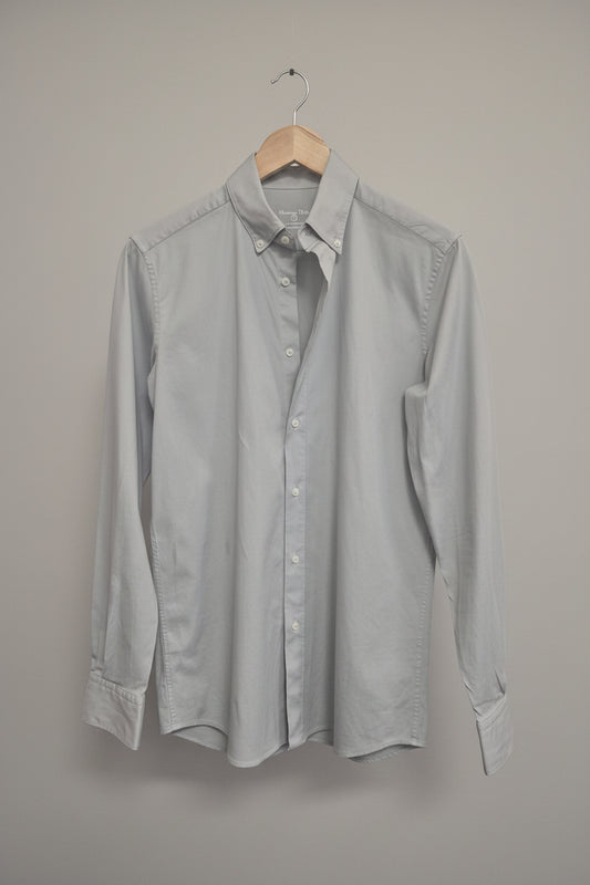 Men's Massimo Dutti Grey 97% Cotton Shirt Size Small