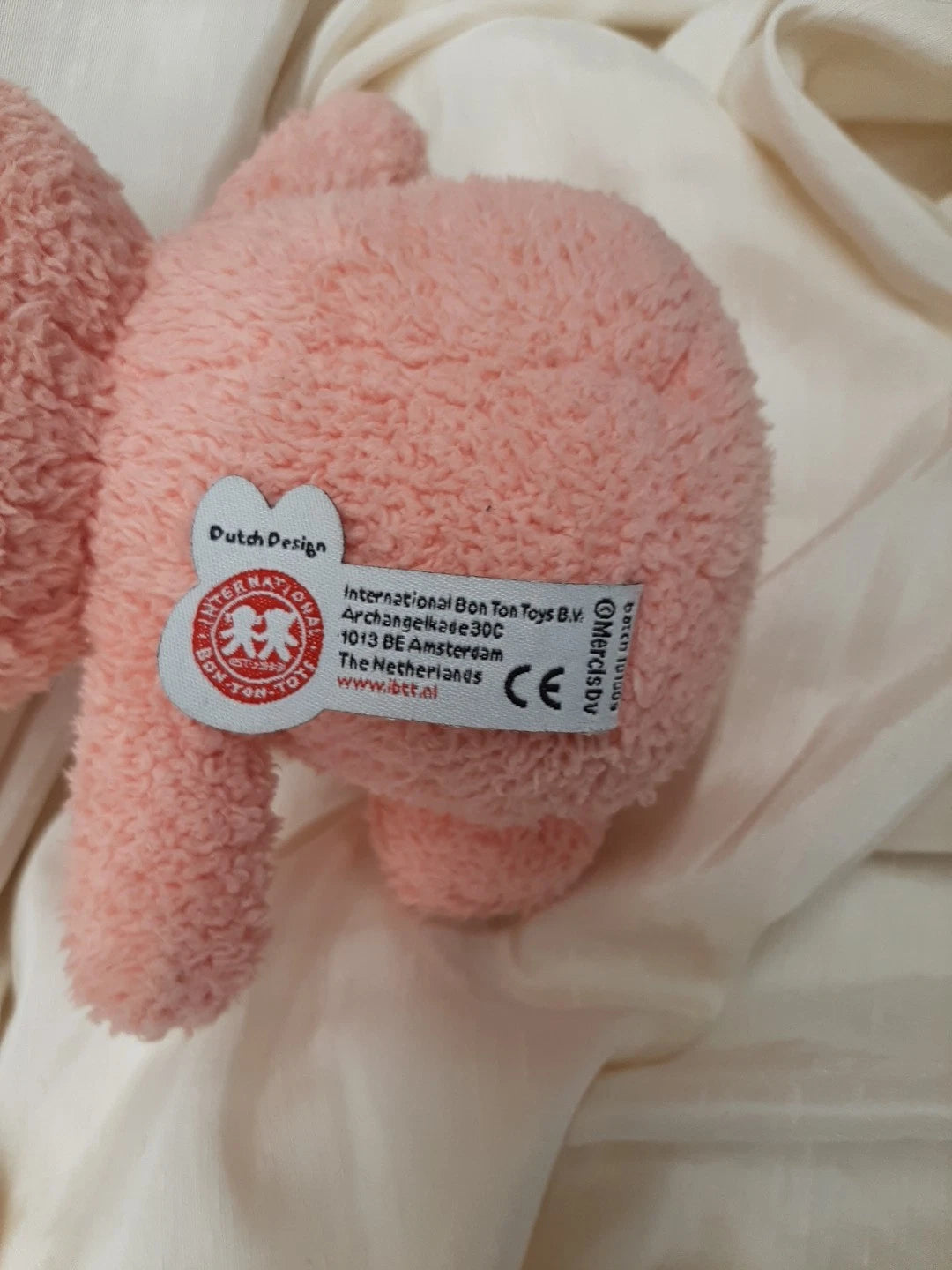 Miffy Rose Pink Fleece - Stuffed Bear - 23cm