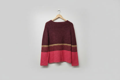 BNWT Whistles (M) Mohair Wool Jumper Pink & Purple UK 10 12 EU 38 40 - NEW WITH TAGS