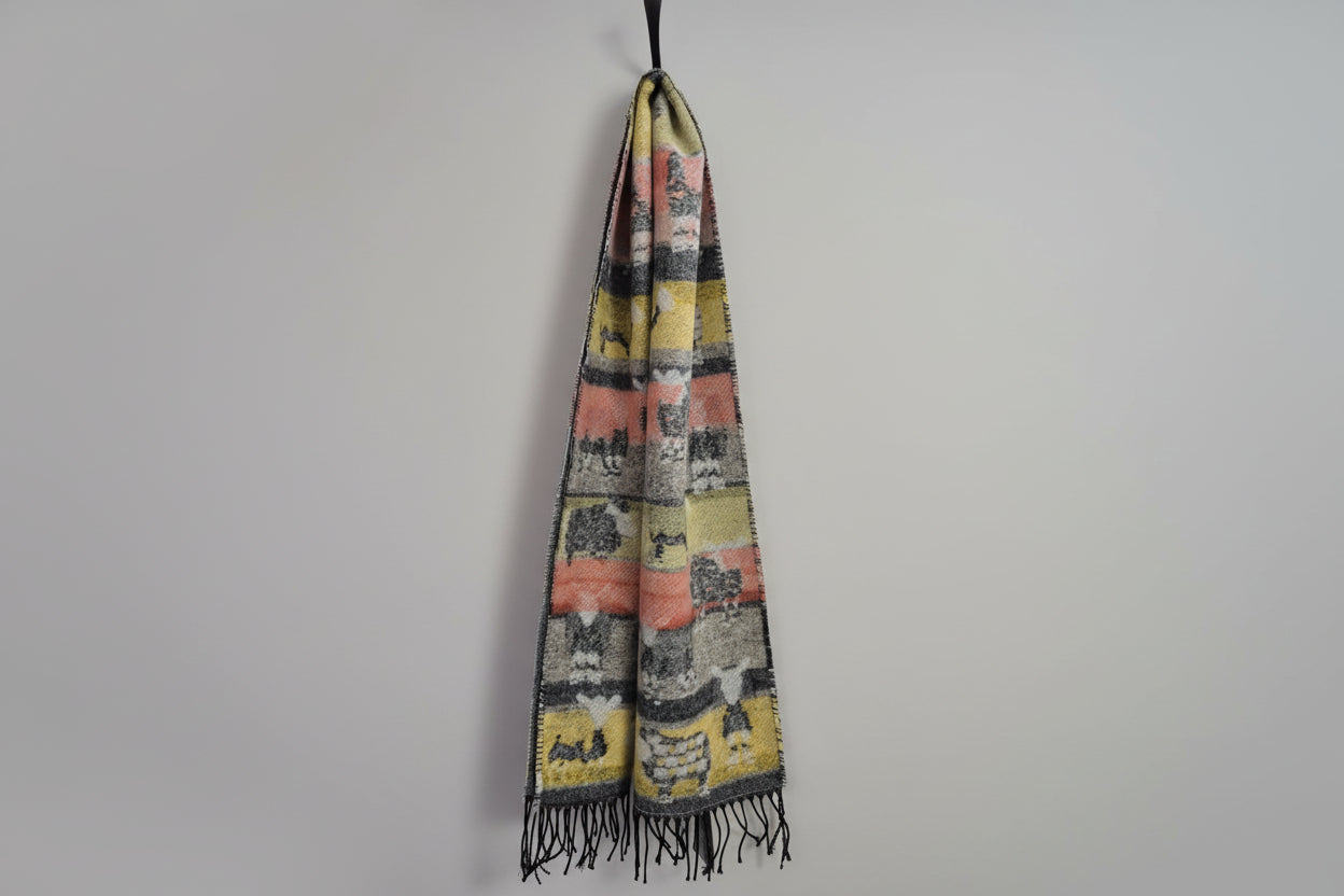 Molina by Jimmy Hourihan Scarf - Charming Sheep Design - New with Tags