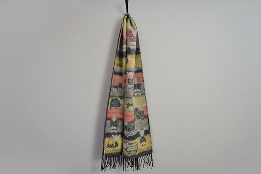 Molina by Jimmy Hourihan Scarf - Charming Sheep Design - New with Tags