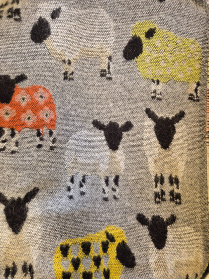 Molina by Jimmy Hourihan Scarf - Charming Sheep Design - New with Tags
