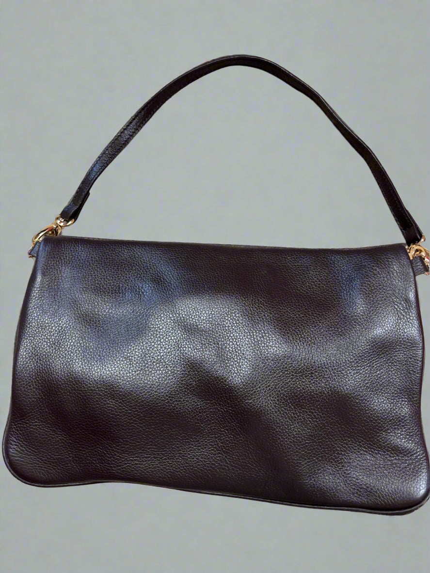 Marc Jacobs Brown Leather Clutch Bag