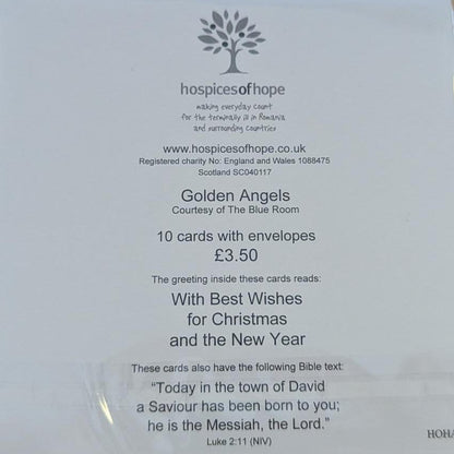 A small printed card or booklet from Hospice of Hope placed on a light wood surface. The white card has black text and a small logo, and it appears to be the product being sold rather than an auxiliary chart or instruction sheet.