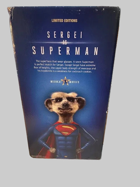 BNIB Meerkat Superman Collectible Plush Toy - With Certificate - NEW