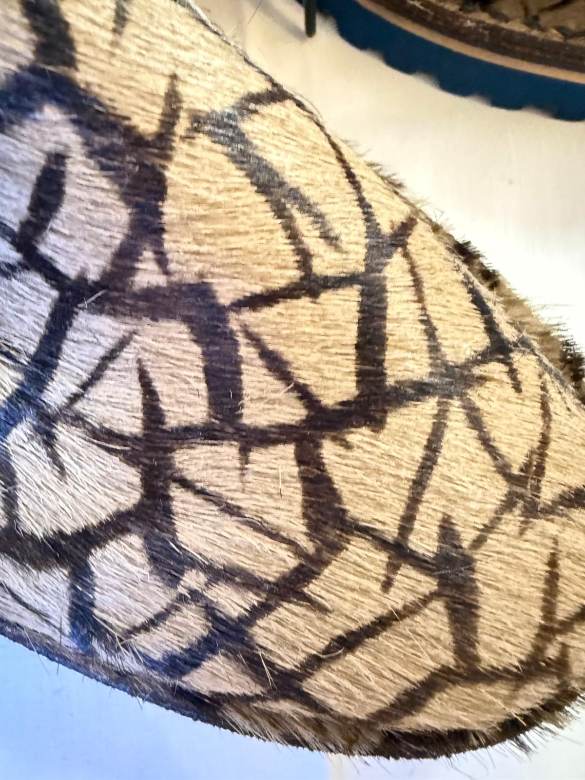 Polini Pony-Hair Boots UK 5 EU 38 Animal Print Lace-Up Safari