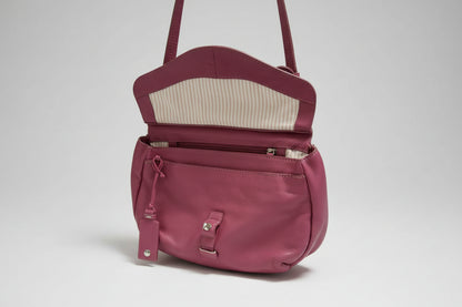 Radley Hot Pink Leather Handbag - Crossbody / Satchel - Long Shoulder Strap - Good Used Condition