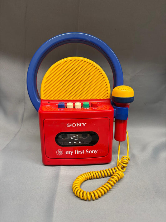 Vintage Sony My First Sony Cassette Player - Tape Recorder Microphone - Sold As Seen