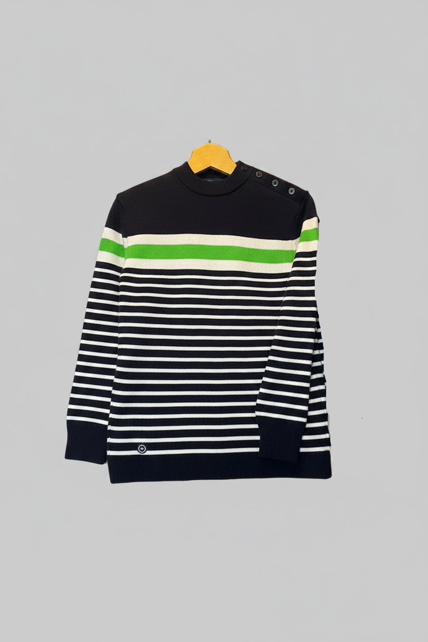 Mens  St James classic Breton Sailors Jumper. Immaculate condition. Size 40in chest. 100% pure wool