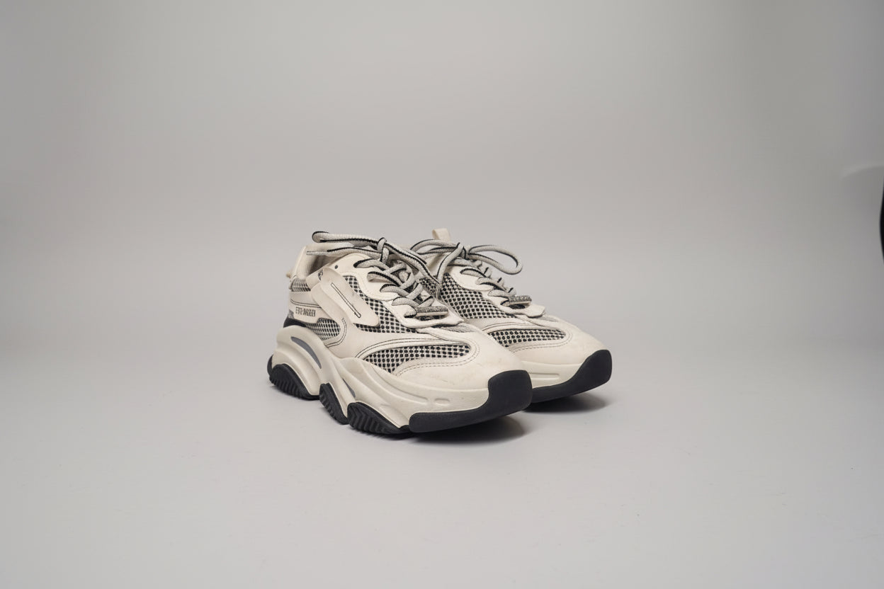 Steve Madden Possesion-E Chunky Trainers Cream Off-White UK 5 EU 38