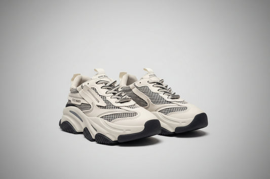 Steve Madden Possesion-E Chunky Trainers Cream Off-White UK 5 EU 38