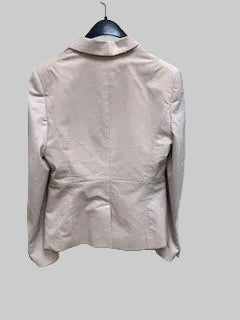 Ted Baker (4) Pale Nude Pink Blazer - UK 14 EU 42 - Double Breasted Jacket - Very Good Used Condition