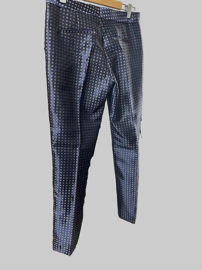 Paul Smith stylish Navy satin look trousers. Size 38 small 10. Look unworn
