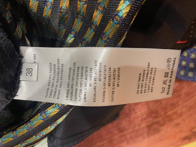 Paul Smith stylish Navy satin look trousers. Size 38 small 10. Look unworn