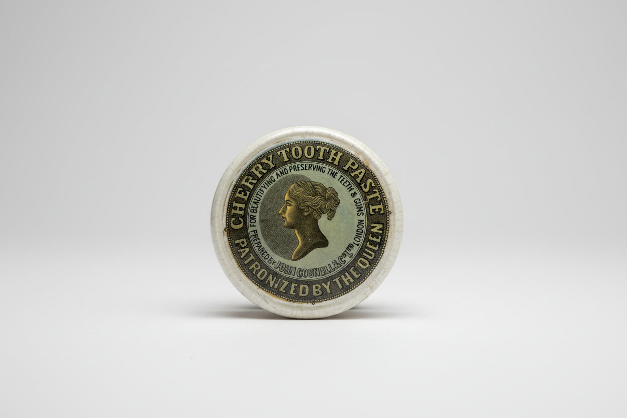 ANTIQUE VICTORIAN CHERRY TOOTH PASTE BY JOHN COSNELL & CO LONDON