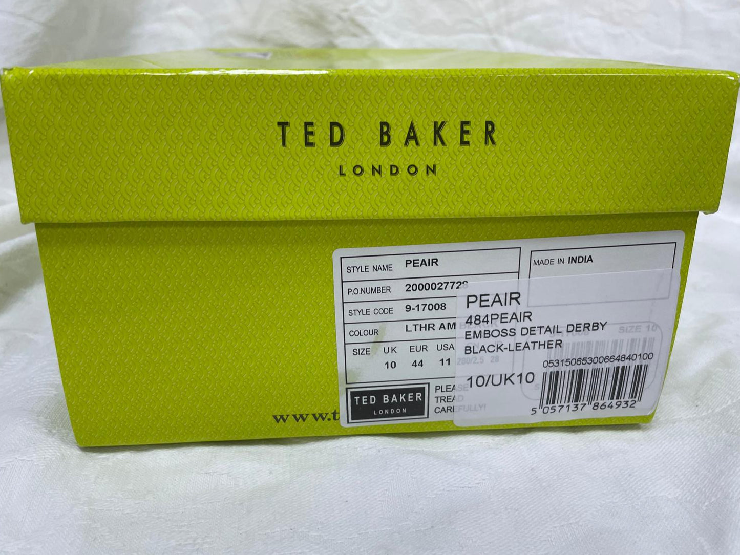 Ted Baker men's Peair shoes SIze 10