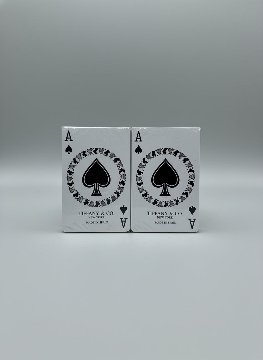 Vtg SEALED 1980's Tiffany & Co Bridge Poker Playing Card Two Deck Set