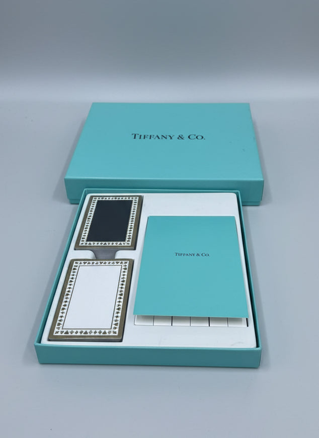 Vtg SEALED 1980's Tiffany & Co Bridge Poker Playing Card Two Deck Set