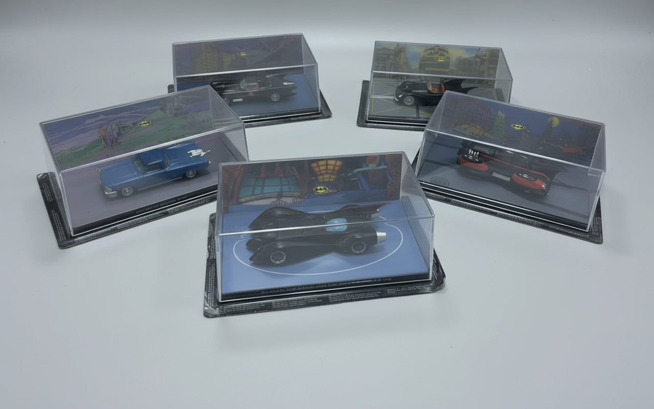 Eagle Moss Batman and robin collectable Model cars bundle of 5