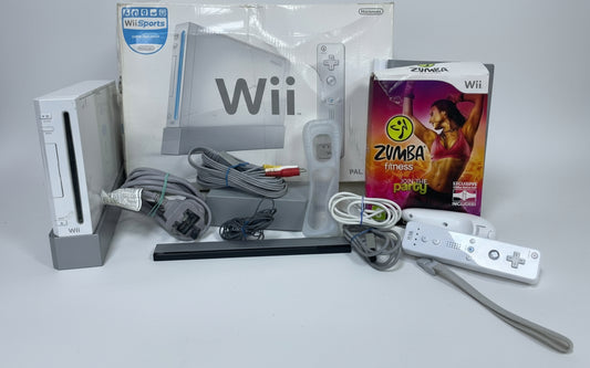 Nintendo Wii Console + Zumba game  - White Boxed